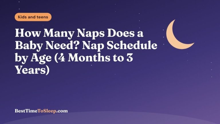 Illustration: How Many Naps Does a Baby Need? Nap Schedule by Age (4 Months to 3 Years)