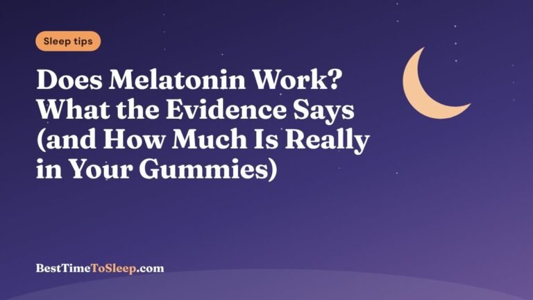 Illustration: Does Melatonin Work? What the Evidence Says (and How Much Is Really in Your Gummies)