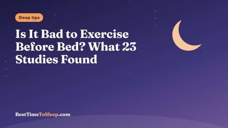 Illustration: Is It Bad to Exercise Before Bed? What 23 Studies Found
