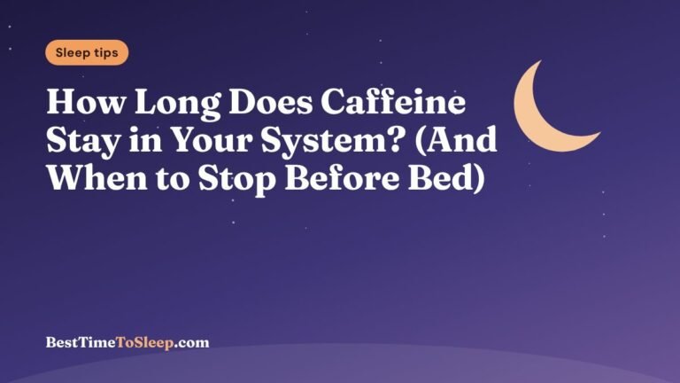 Illustration: How Long Does Caffeine Stay in Your System? (And When to Stop Before Bed)