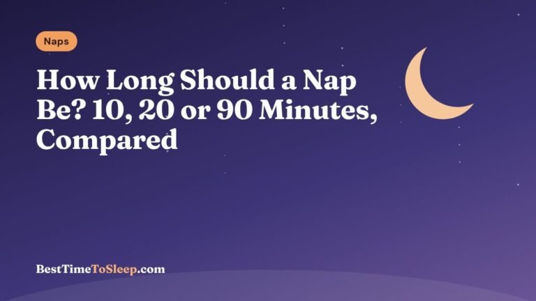 Illustration: How Long Should a Nap Be? 10, 20 or 90 Minutes, Compared