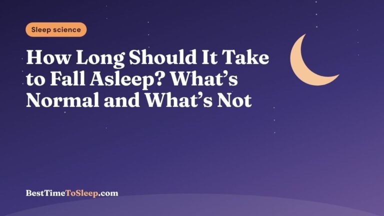 Illustration: How Long Should It Take to Fall Asleep? What’s Normal and What’s Not
