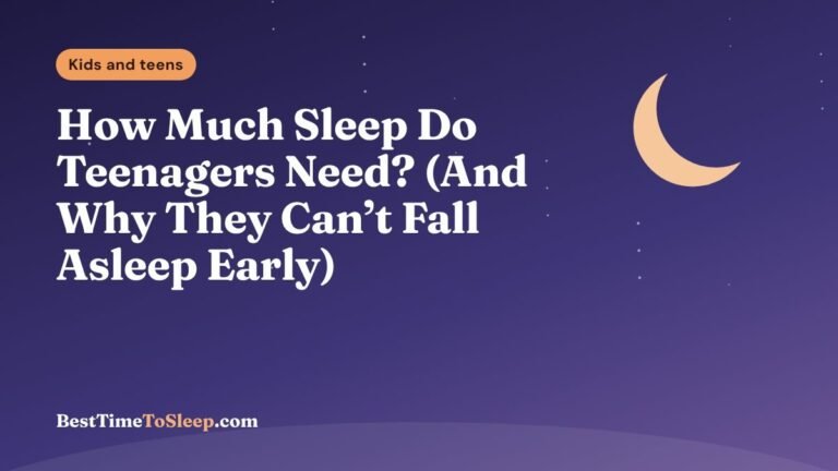 Illustration: How Much Sleep Do Teenagers Need? (And Why They Can’t Fall Asleep Early)