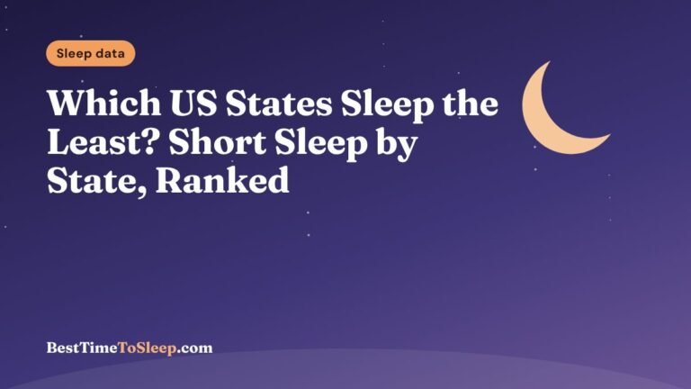 Illustration: Which US States Sleep the Least? Short Sleep by State, Ranked